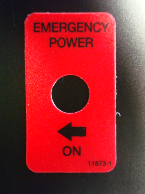 Emergency Power Decal