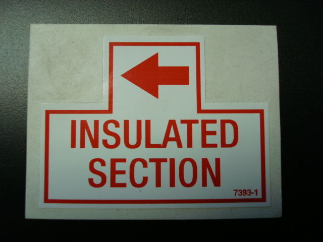 Insulated Section Decal