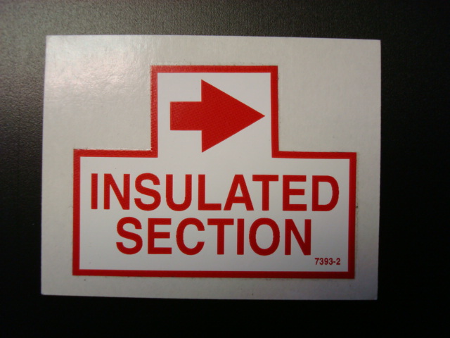 Insulated Section Decal