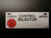 Control Selector Decal