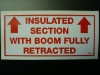 Insulated Section with Boom Fully Retracted Decal