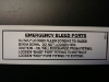 Emergency Lowering Decal