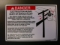 Electrocution Hazard Warning Decal