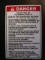 Danger Warning Decal