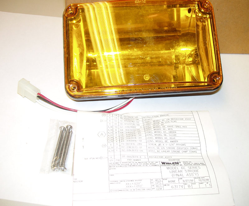 Whelen Amber Strobe Light