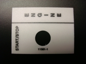 Engine Control Decal