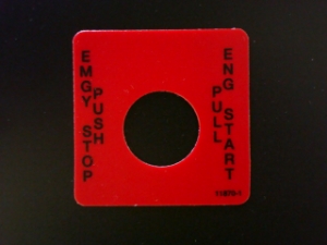 Start Stop Decal