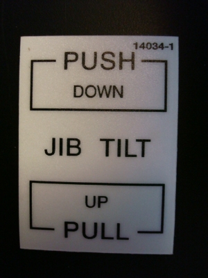 Jib Tilt Decal