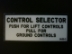 Control Selector Decal