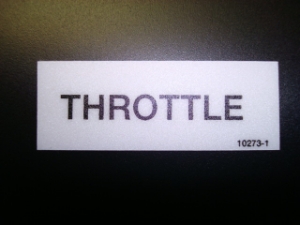 Throttle Decal