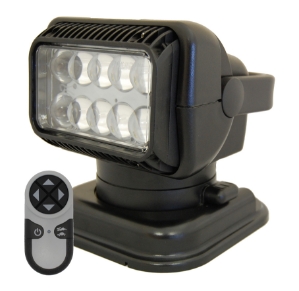 SEARCHLIGHT by Golight - LED PORTABLE RADIORAY W/MAGNETIC SHOE - BLACK Lights, lighting, wireless, remote, searchlight, searchlights, mount, mounting, search, light, safety, LED, Halogen, beam, light beam, search & rescue, rescue, search and rescue, CERT, emergency, spotlight, spot light, agriculture, farm, farming, farmer, outdoor, nighttime, outdoor activities, camp, camping, hunting, boating, off-roading, offroading, event lights, event lighting, lighting, fire, police, municipal, tow, towing, plow, plowing, snow plow, truck lights, rv, RV, recreation, recreation vehicle, law enforcement, marine lighting, work vehicle lights, golight, Golight, Golite, golite, radioray, Radioray, radio, ray, vehicle lighting, automotive, heavy equipment, floodlight, flood, light